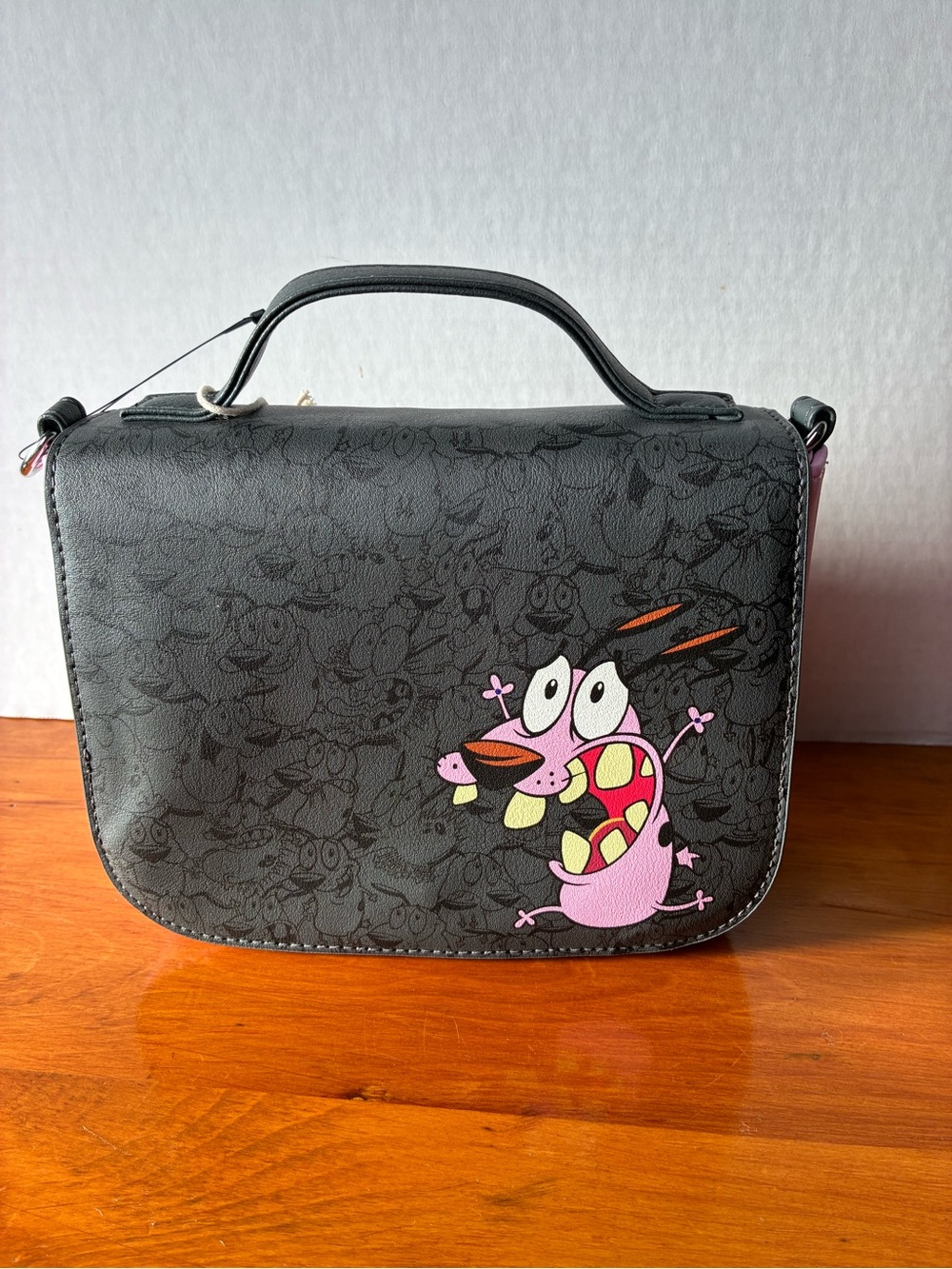 Loungefly Courage The Cowardly Dog Crossbody Bag Handbag Purse New - Picture 2 of 6